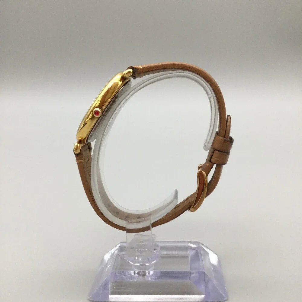Avon Watch Women 24mm MOP Floral Dial Gold Tone Leather Band New Battery - Picture 3 of 15